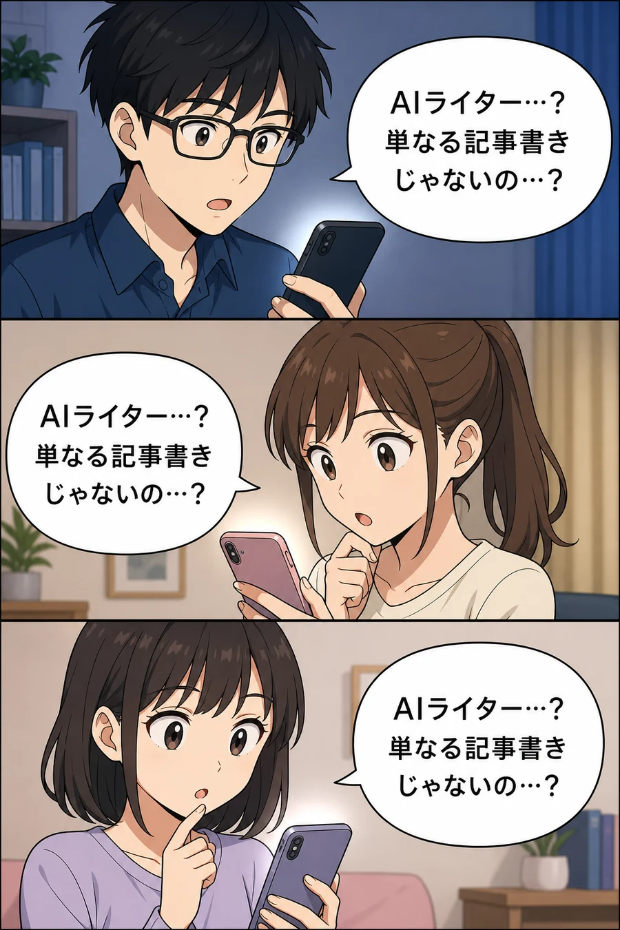 AIライター物語 漫画 8ページ目