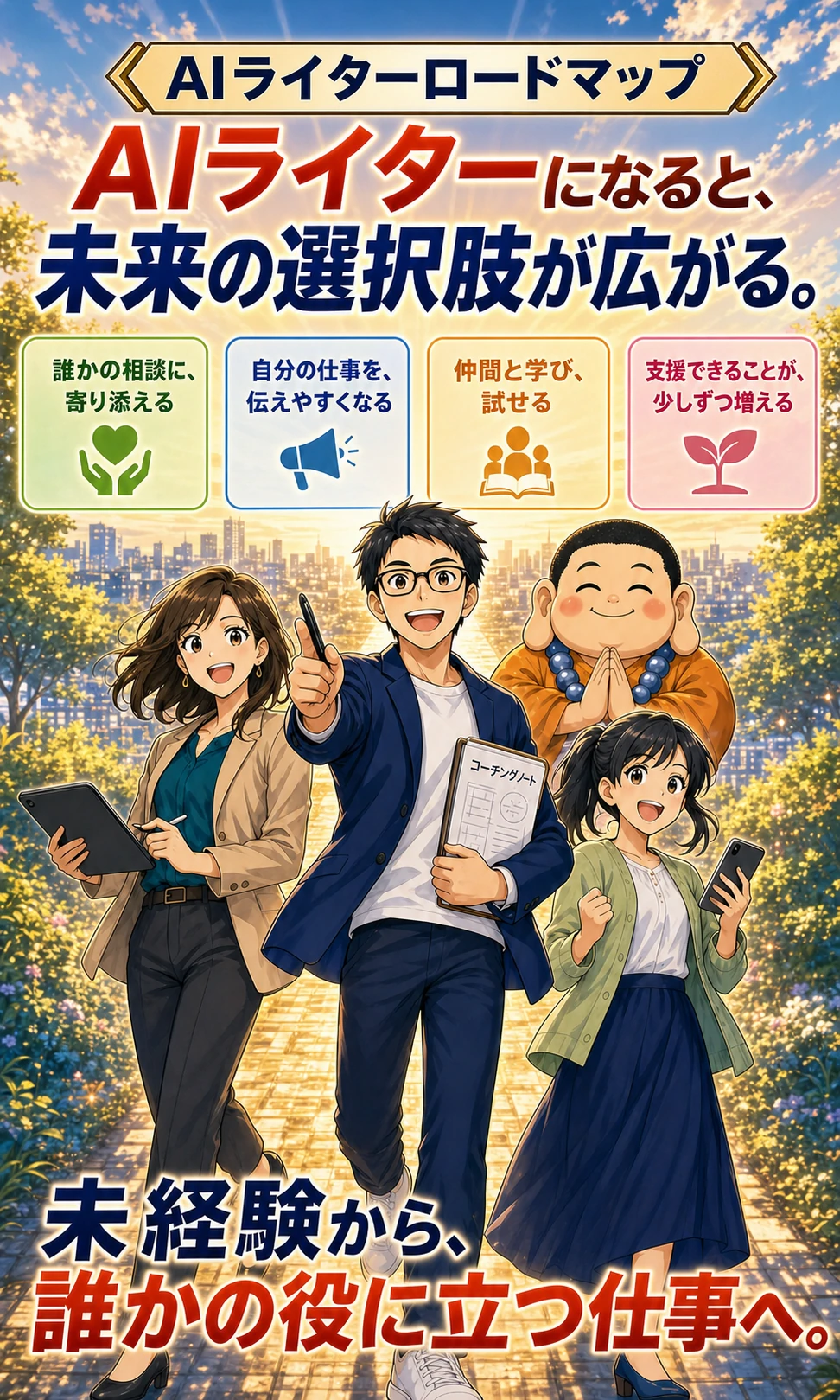 AIライターのロードマップ漫画 1ページ目