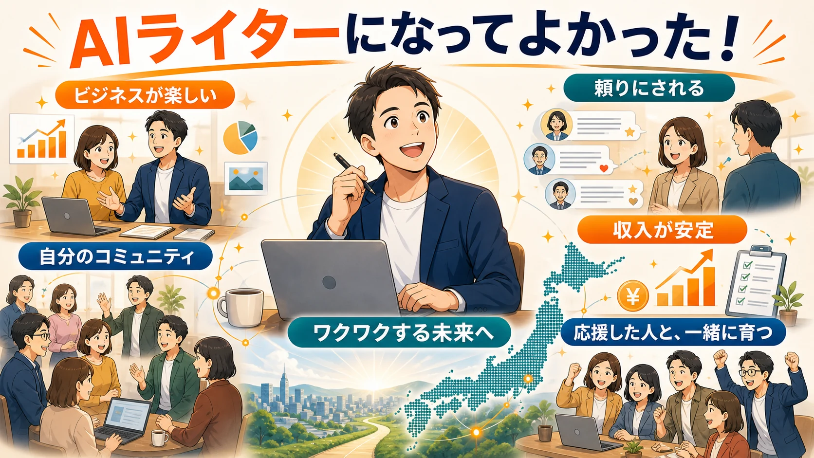 AIライターになってよかった未来の図解