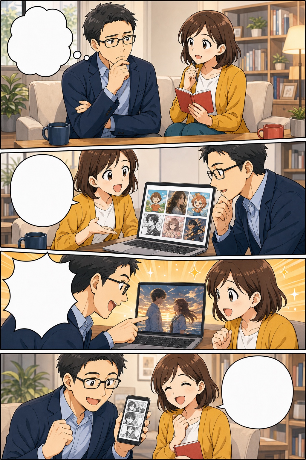 A 現行イケラボ・クラシックの4コマ漫画見本