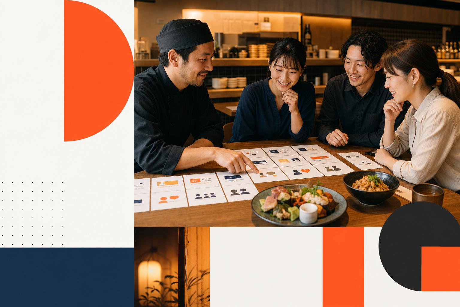 繁盛飲食店道場をイメージした活動風景