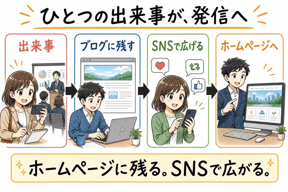 手描きビジネス漫画調で仕組みを説明する最新図解見本