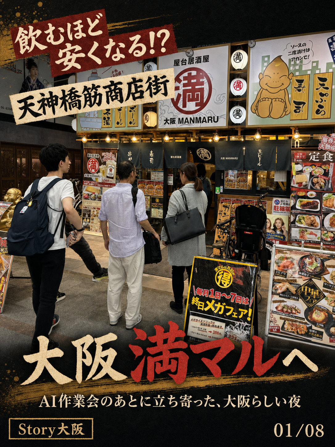 大阪 満マル体験レポートのInstagramカルーセル1枚目