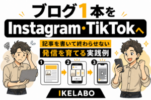 ブログを書いて終わらせない。飲食店レポートをInstagram・TikTokへ展開した実践例
