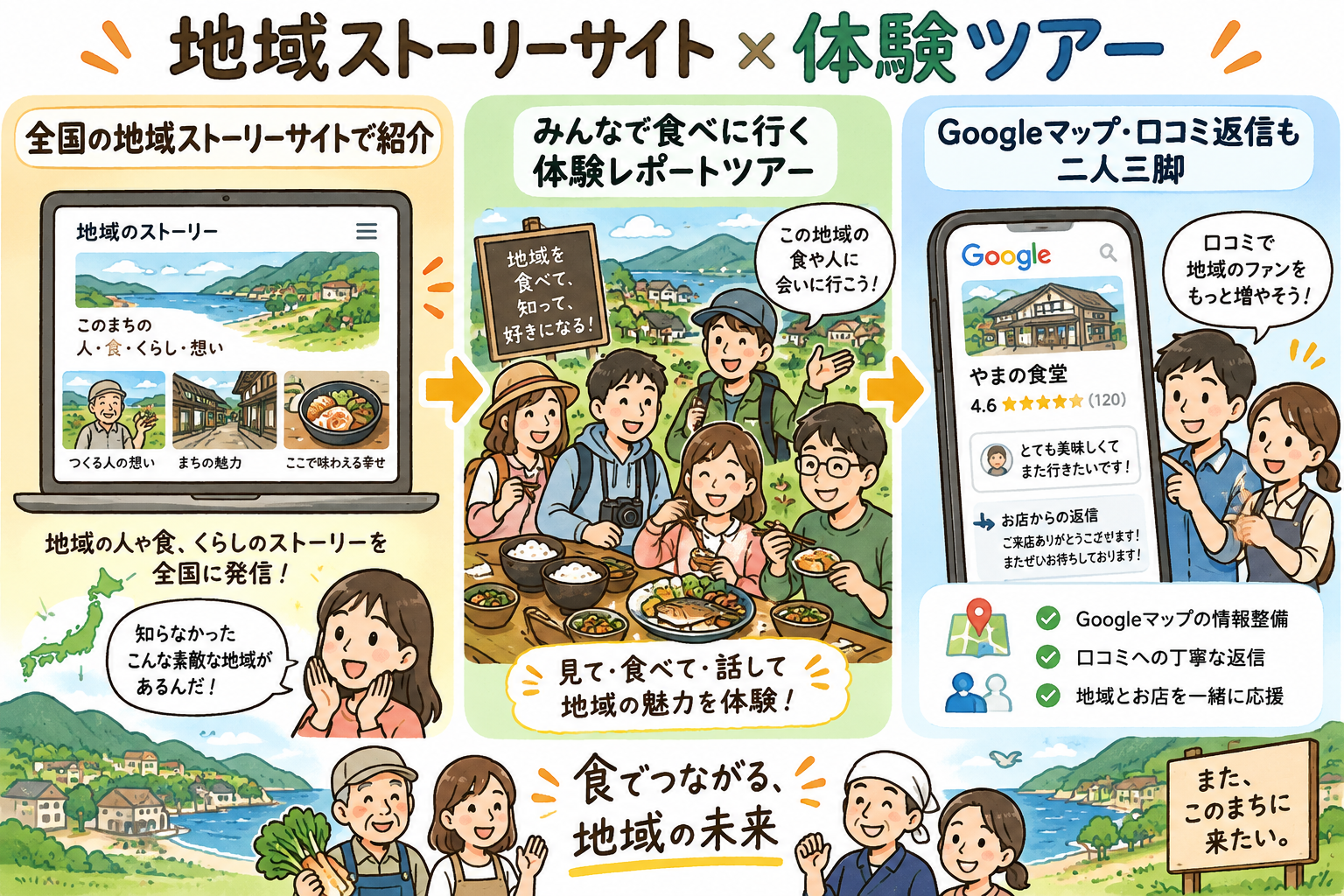地域ストーリーサイト × 体験ツアー
