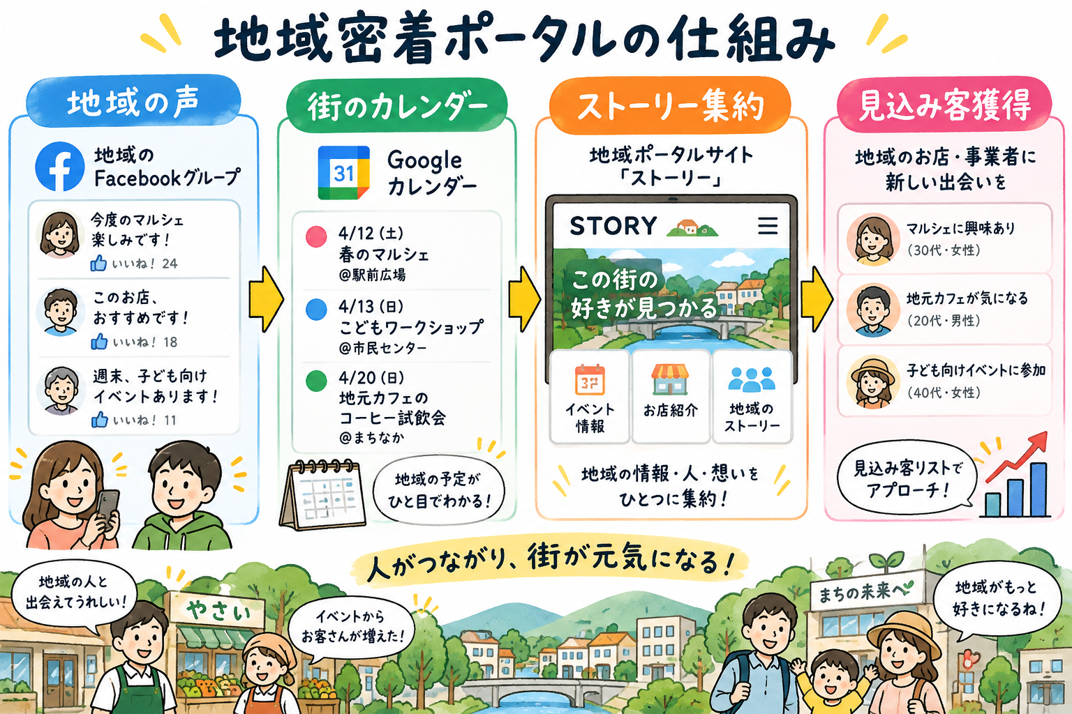 地域密着ポータルの仕組み