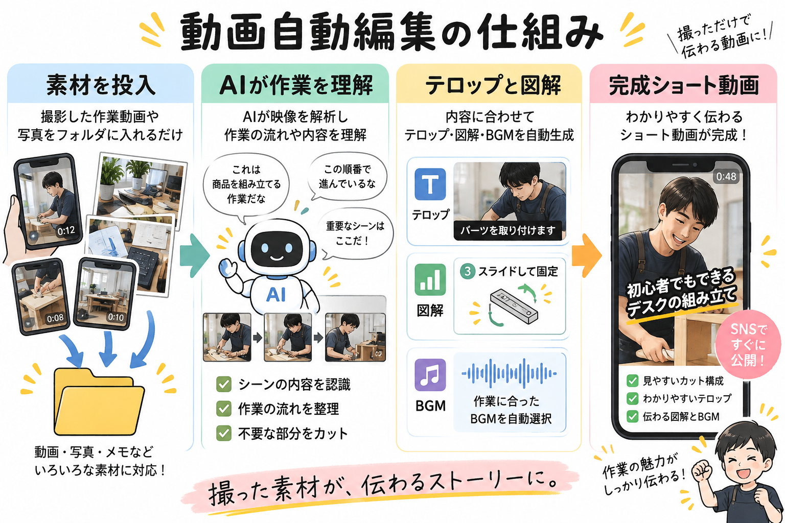 動画自動編集の仕組み